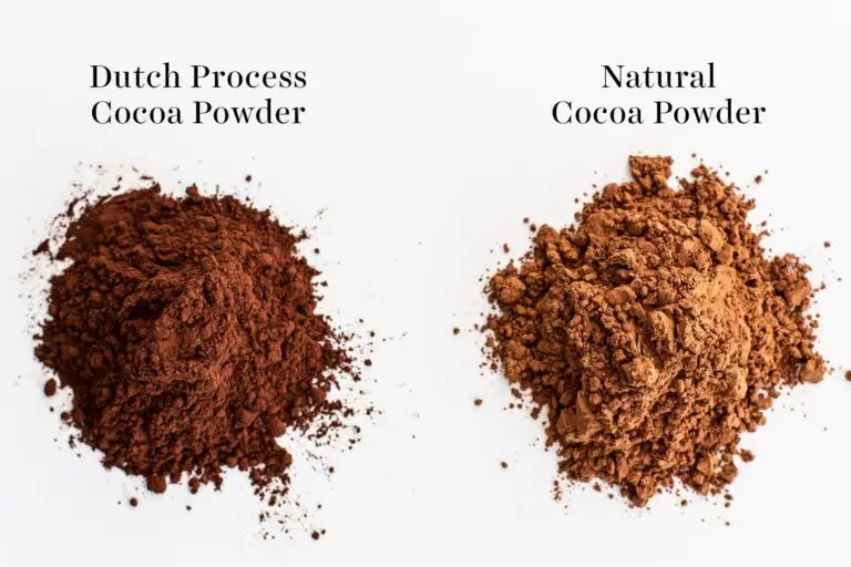 Different types of cocoa powder
