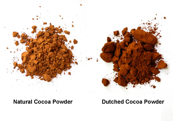 Natural cocoa powder vs alkalized cocoa powder Radad