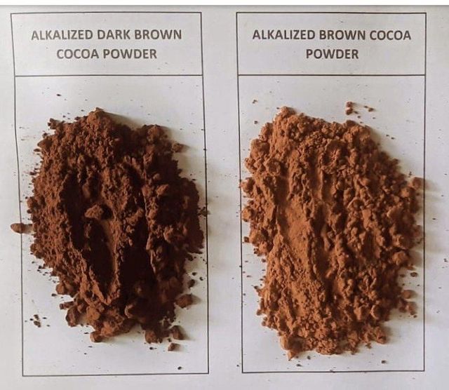 Difference between natural cocoa powder and alkalized cocoa powder