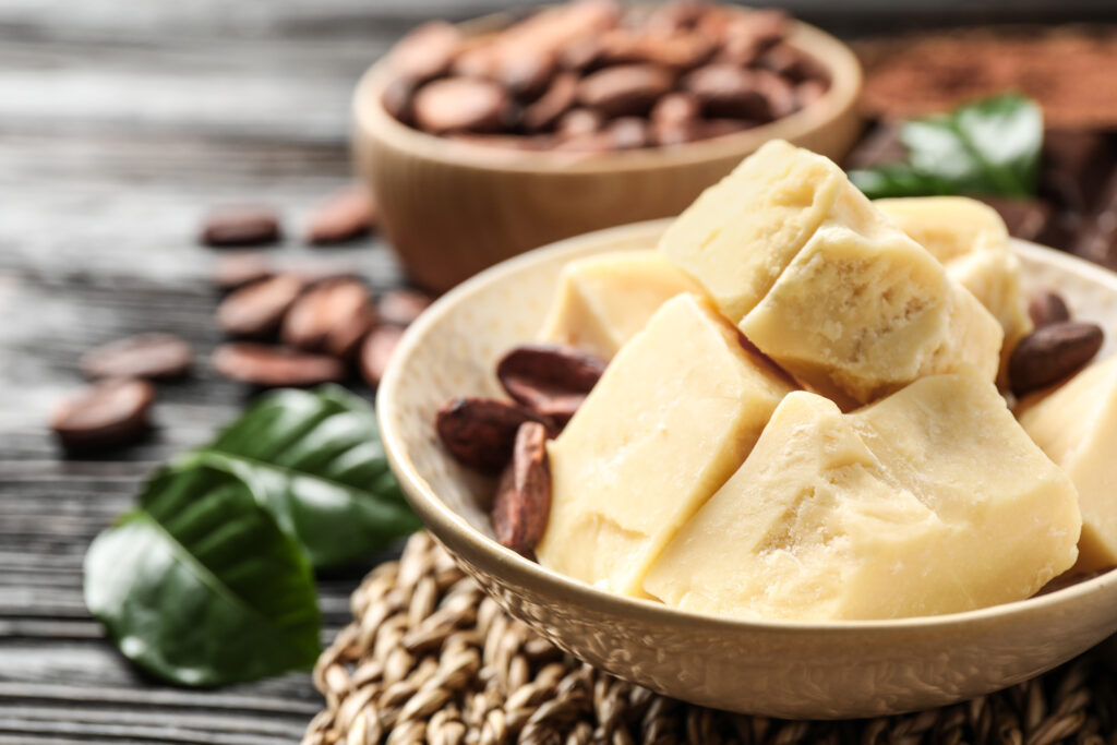 Organic cocoa butter from Africa) Food grade used for chocolates and skin care products | Radad International